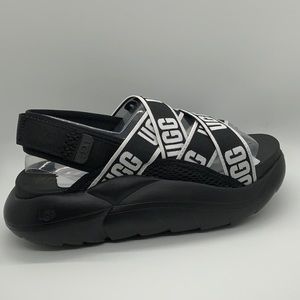 UGG LA CLOUD SANDAL "BLACK / LOGO" SLIDE Sandals